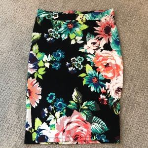 H&M Floral Pencil Skirt